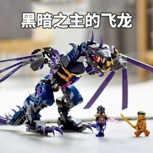 Đồ chơi lắp rắp Lego Ninjago 71742 Rồng Đen Của Chúa Tể Overlord