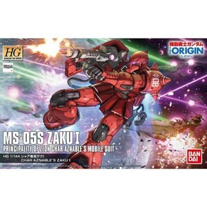 Đồ chơi Lắp ráp Mô hình Gundam Bandai 1/144 HG GTO MS-05S Char Aznable`s Zaku I Serie HG Gundam The Origin