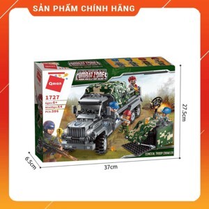 Đồ chơi lắp ráp Qman 1727 - Xe tình báo quân đội