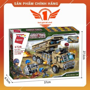 Đồ chơi lắp ráp Qman 1728 - Xe phóng tên lửa