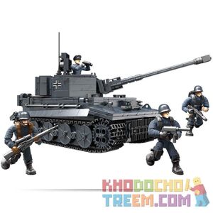 Đồ chơi lắp ráp xe bánh xích - tank Tiger I Call of Duty XJ-922