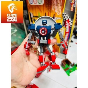 Đồ chơi Lego Chiến Giáp Captain America 76168