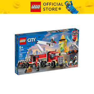 Đồ chơi lego city xe đầu kéo chữa cháy 60282