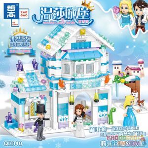 Đồ chơi Lego Ngôi nhà băng của Elsa 351 chi tiết ZHEGAO QL1140