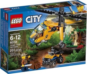 Đồ chơi mô hình Lego City - Trực thăng vận tải thám hiểm rừng 60158 (201 mảnh ghép)