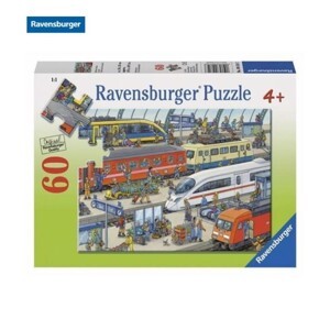 Đồ chơi Puzzle Ravensburger - Ga tàu hỏa 09610 7 (60 mảnh)