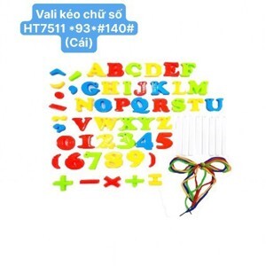 Đồ chơi Vali kéo bộ xếp chữ số HT7511