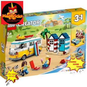 Đồ chơi xe cắm trại bãi biển Lego Creator - 31079 (379 chi tiết)