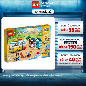 Đồ chơi xe cắm trại bãi biển Lego Creator - 31079 (379 chi tiết)