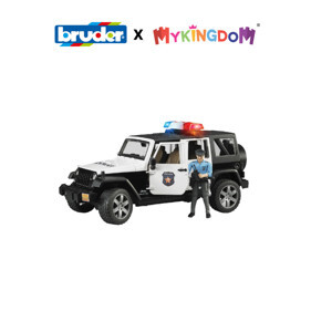 Đồ chơi Xe cảnh sát Jeep Wranger Rubicon và người BRU02526
