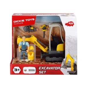 Đồ chơi Xe Xây Dựng Dickie Toys Playlife-Excavator Set 203832005