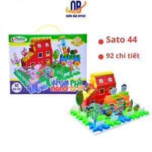 Đồ chơi xếp hình khám phá nông trại Sato44