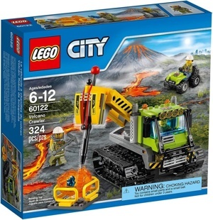 Đồ chơi xếp hình Lego City 60122 - Máy Đào Núi Lửa