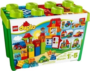 Bộ xếp hình Thùng gạch Duplo vui nhộn cao cấp Lego Duplo 10580