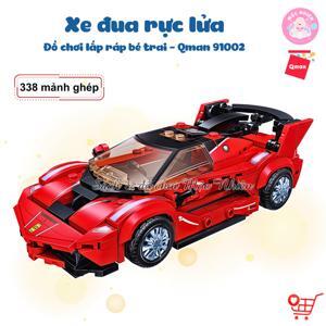 Đồ chơi xếp hình Qman 6001 - Xe đua rực lửa (257 mảnh ghép)