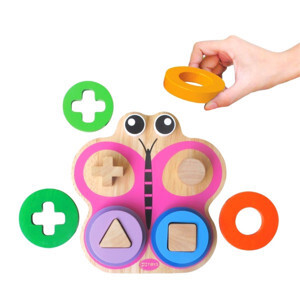 Đồ chơi xếp trụ hình con bướm Winwintoys 60042