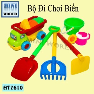 Đồ chơi xúc cát làm vườn xe ben đi biển HT7610