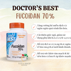 Viên uống hỗ trợ điều trị Ung thư Doctor's Best Fucoidan