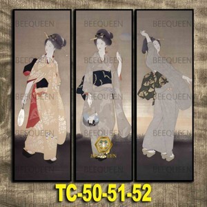 Đồng hồ canvas Nàng Geisha Vicdecor DCV0030