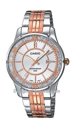 Đồng hồ Casio nữ LTP-1358RG – Dây Kim Loại