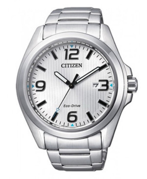 Đồng hồ Citizen mặt tròn dây kim loại màu bạc AW1430-51A