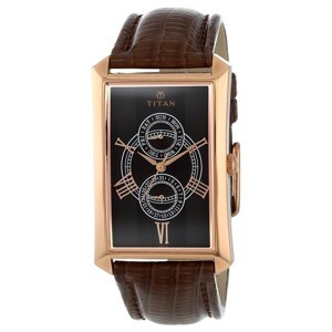 Đồng hồ dây da nam Titan 1490WL01