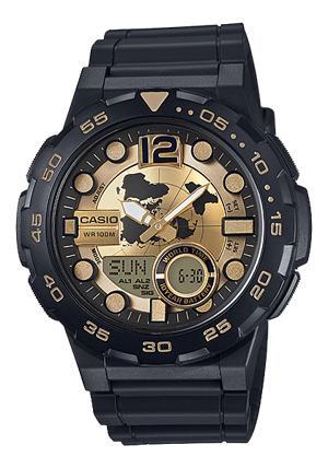 Đồng hồ nam dây cao su Casio Standard AEQ-100BW