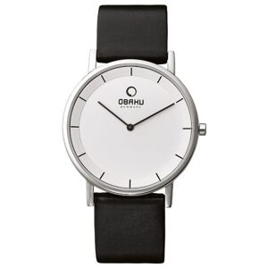 Đồng hồ đeo tay nam dây da Obaku V143GXCIRB