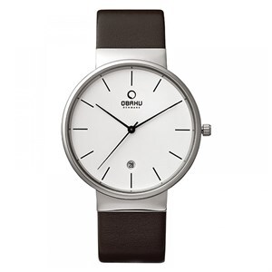 Đồng hồ đeo tay nam dây da Obaku V153GDCIRN