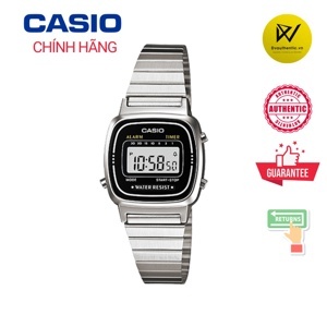 Đồng hồ điện tử nữ dây thép Casio LA670WA-4DF