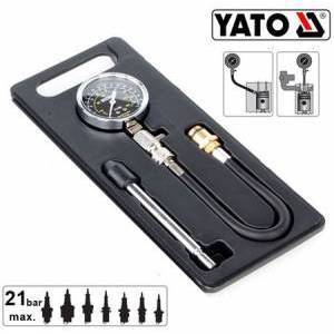 Đồng hồ đo áp suất kim phun 2 chi tiết Yato YT-7302