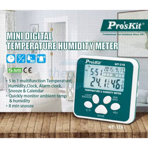 Đồng hồ đo nhiệt độ, độ ẩm Pro'skit NT-316