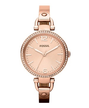 Đồng hồ Fossil Women's ES3226 Georgia Analog Display Analog Quartz Rose Gold Watch