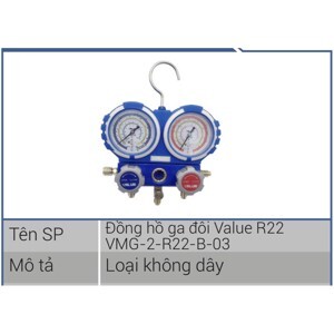 Đồng hồ gas đôi Value VMG-2-R22-B-03