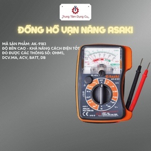 Đồng hồ kim đo điện vạn năng Asaki AK-9183