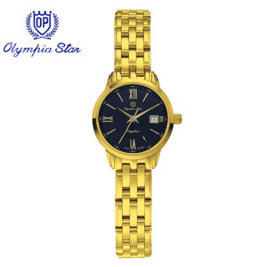 Đồng hồ kim nữ Olympia Star OPA58061LK - Màu trắng, vàng