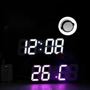 Đồng hồ LED 3D Smart Clock treo tường