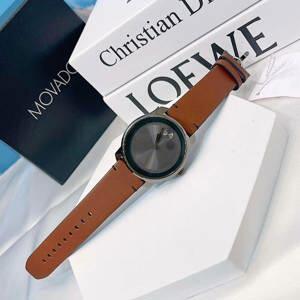 Đồng hồ Movado Bold Grey Dial Brown Leather Men's Watch 3600366, 42.5mm