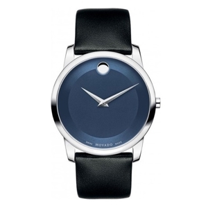 Đồng hồ Movado Movado Museum Blue Dial Black Leather 0606610