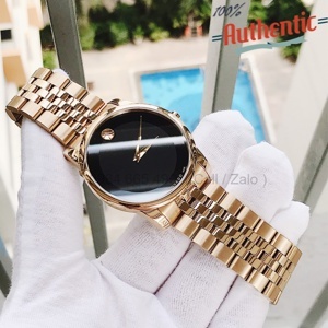 Đồng Hồ Movado Museum Classic Black Dial Yellow Gold PVD Men's Watch 0606997