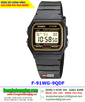 Đồng hồ nam Casio F-91WG-9QDF