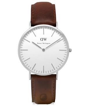 Đồng hồ nam dây da Daniel Wellington - 0209DW - Silver 40mm