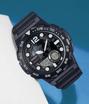 Đồng hồ nam dây cao su Casio AEQ-100W