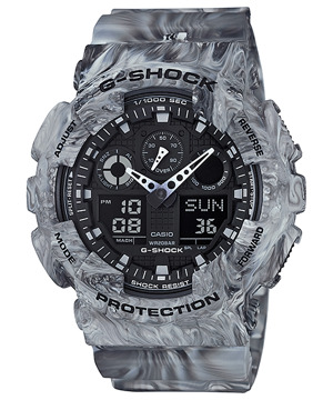 Đồng hồ nam dây cao su Casio G-Shock GA-100MM