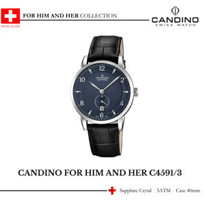 Đồng hồ nam dây da Candino C4591