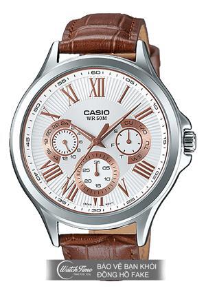 Đồng hồ nam dây da Casio MTP-E308L