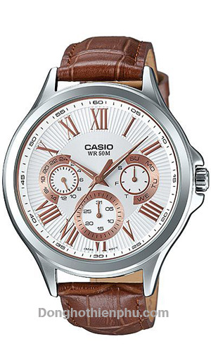 Đồng hồ nam dây da Casio MTP-E308L
