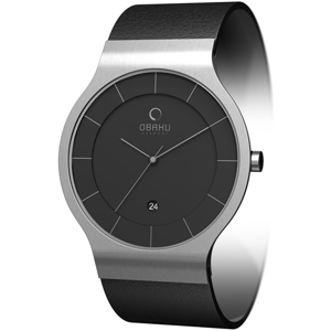 Đồng hồ nam dây da Obaku V133GCBRB