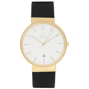 Đồng hồ nam dây da Obaku V153GDGWRB