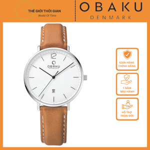 Đồng hồ nam dây da Obaku V181GDCWRZ